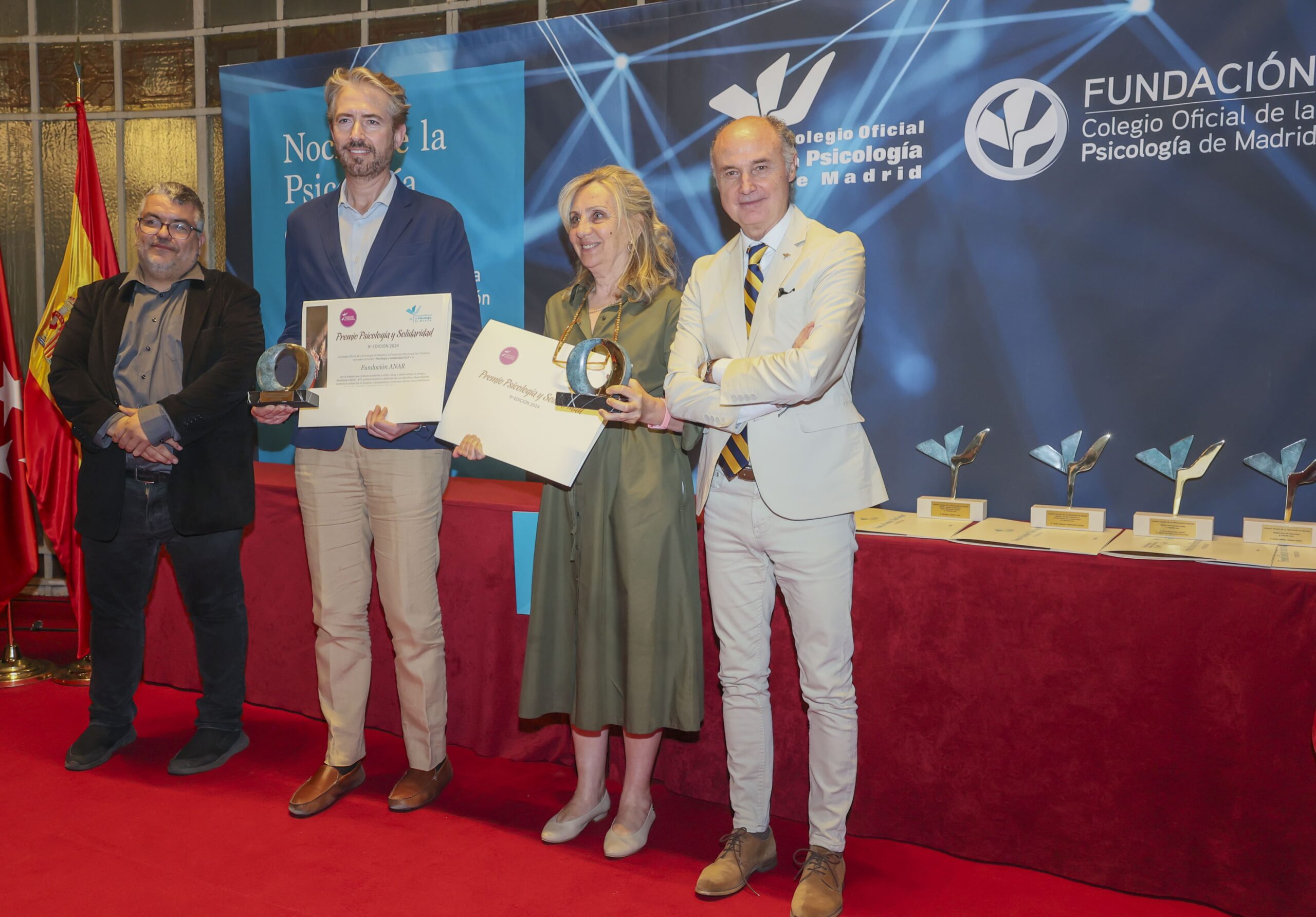 Fundación ANAR es premiada en la IX edición del Premio «Psicología y Solidaridad 2024» del COP de Madrid