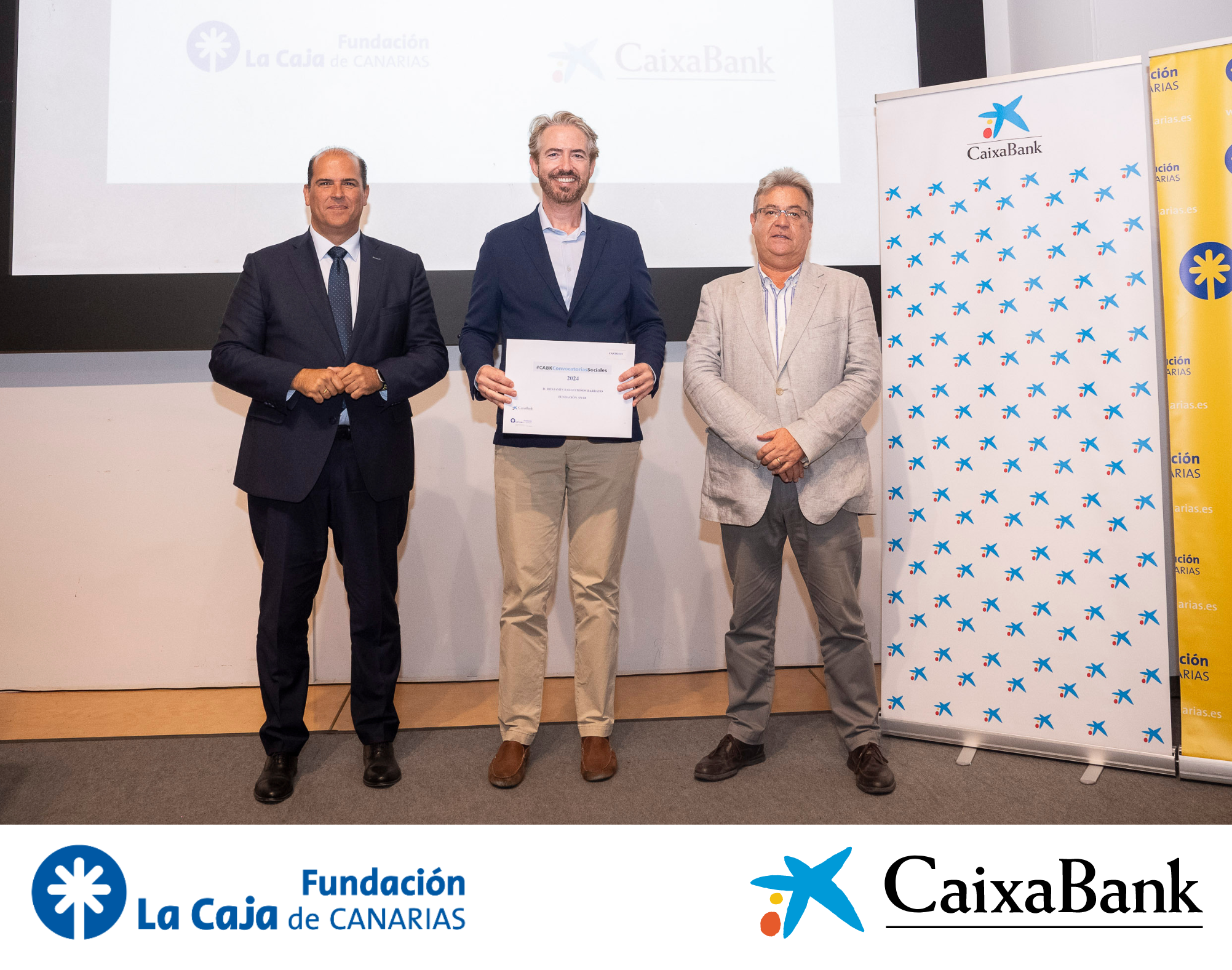 Fundación La Caja de Canarias y CaixaBank premian a Fundación ANAR en su convocatoria de ayudas ‘Acción Social 2024’